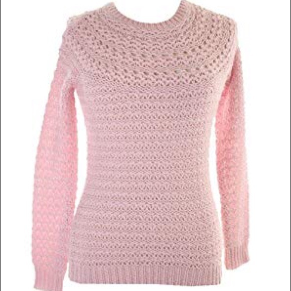 Lauren Ralph Lauren Pink Knit Crew Pullover NWT - Picture 5 of 5